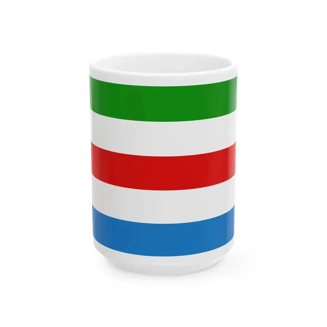 Flag of Huldenberg (Belgium) White Coffee Mug 15oz - Go Mug Yourself