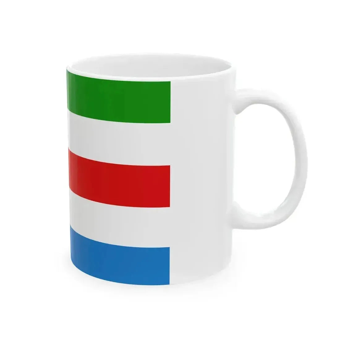 Flag of Huldenberg (Belgium) White Coffee Mug - Go Mug Yourself
