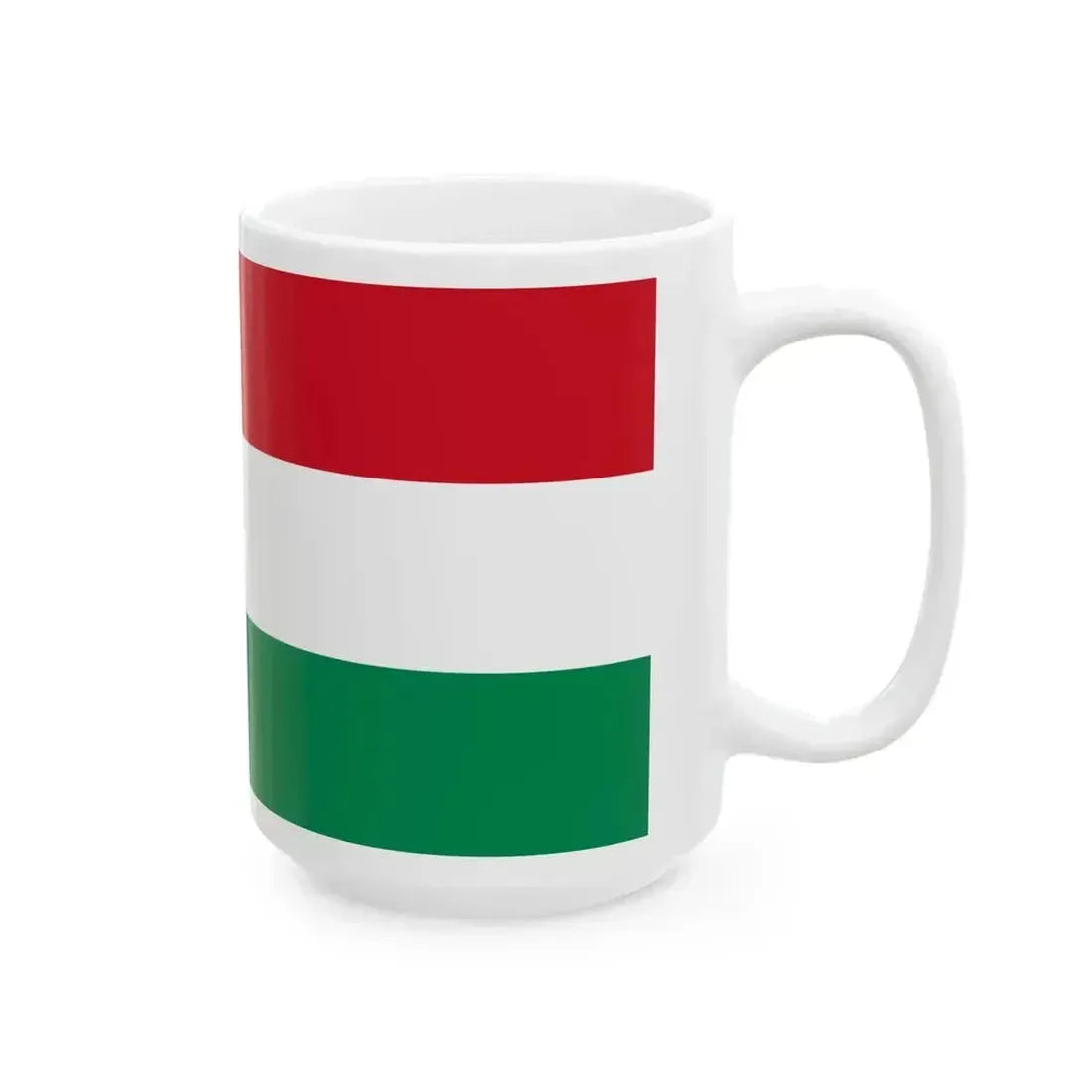 Flag of Hungary alternate (Hungary) White Coffee Mug - Go Mug Yourself