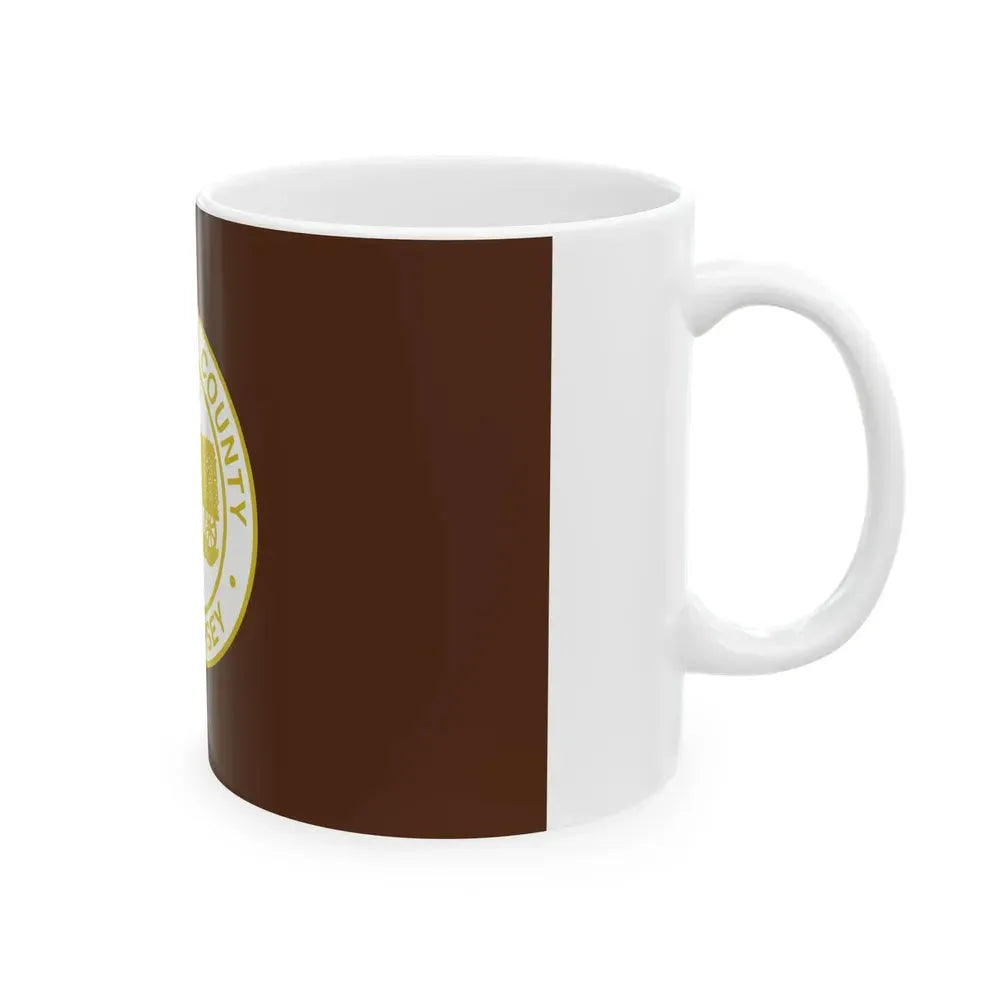 Flag of Hunterdon County New Jersey (United States) White Coffee Mug - Go Mug Yourself
