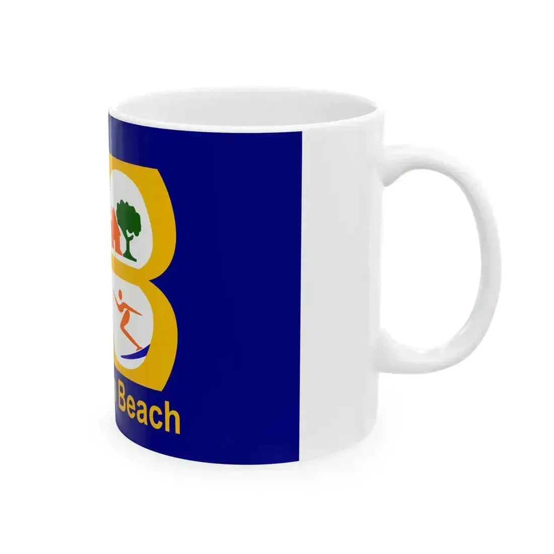 Flag of Huntington Beach California (United States) White Coffee Mug - Go Mug Yourself