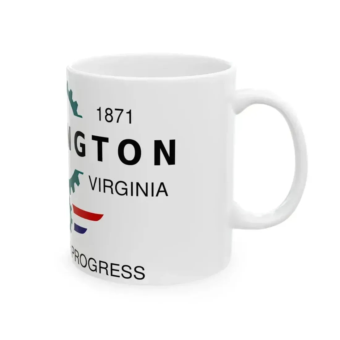 Flag of Huntington West Virginia Until 2004 (United States) White Coffee Mug - Go Mug Yourself
