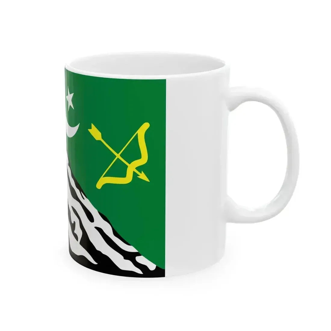 Flag of Hunza (Pakistan) White Coffee Mug - Go Mug Yourself