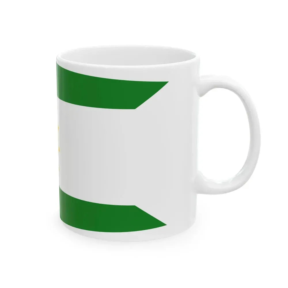 Flag of Huron County Ohio (United States) White Coffee Mug - Go Mug Yourself