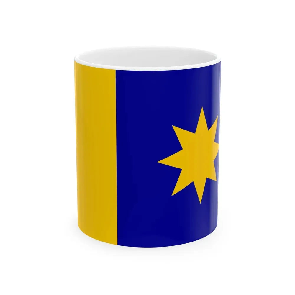 Flag of Hutchinson Kansas (United States) White Coffee Mug 11oz - Go Mug Yourself