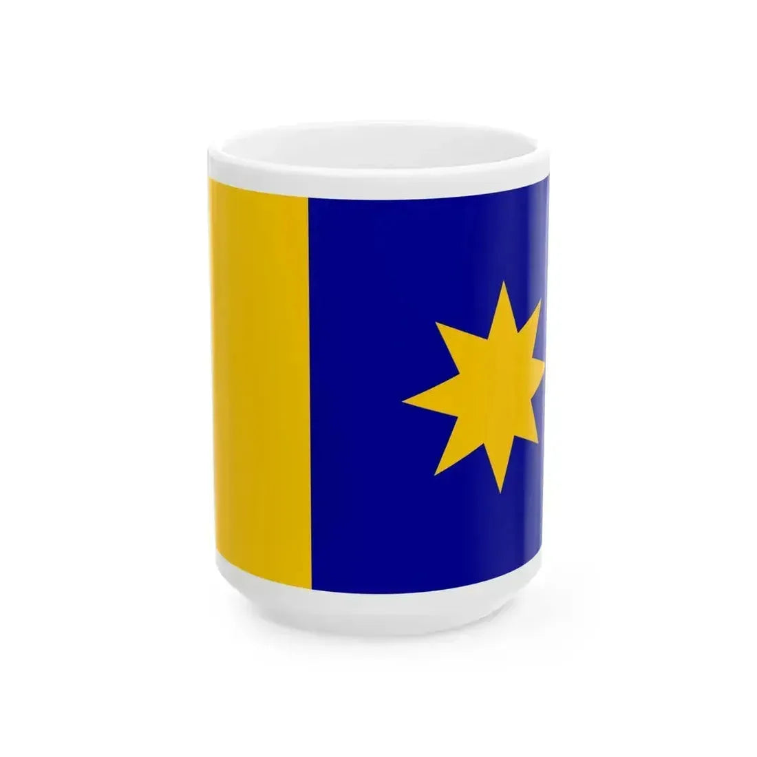Flag of Hutchinson Kansas (United States) White Coffee Mug 15oz - Go Mug Yourself