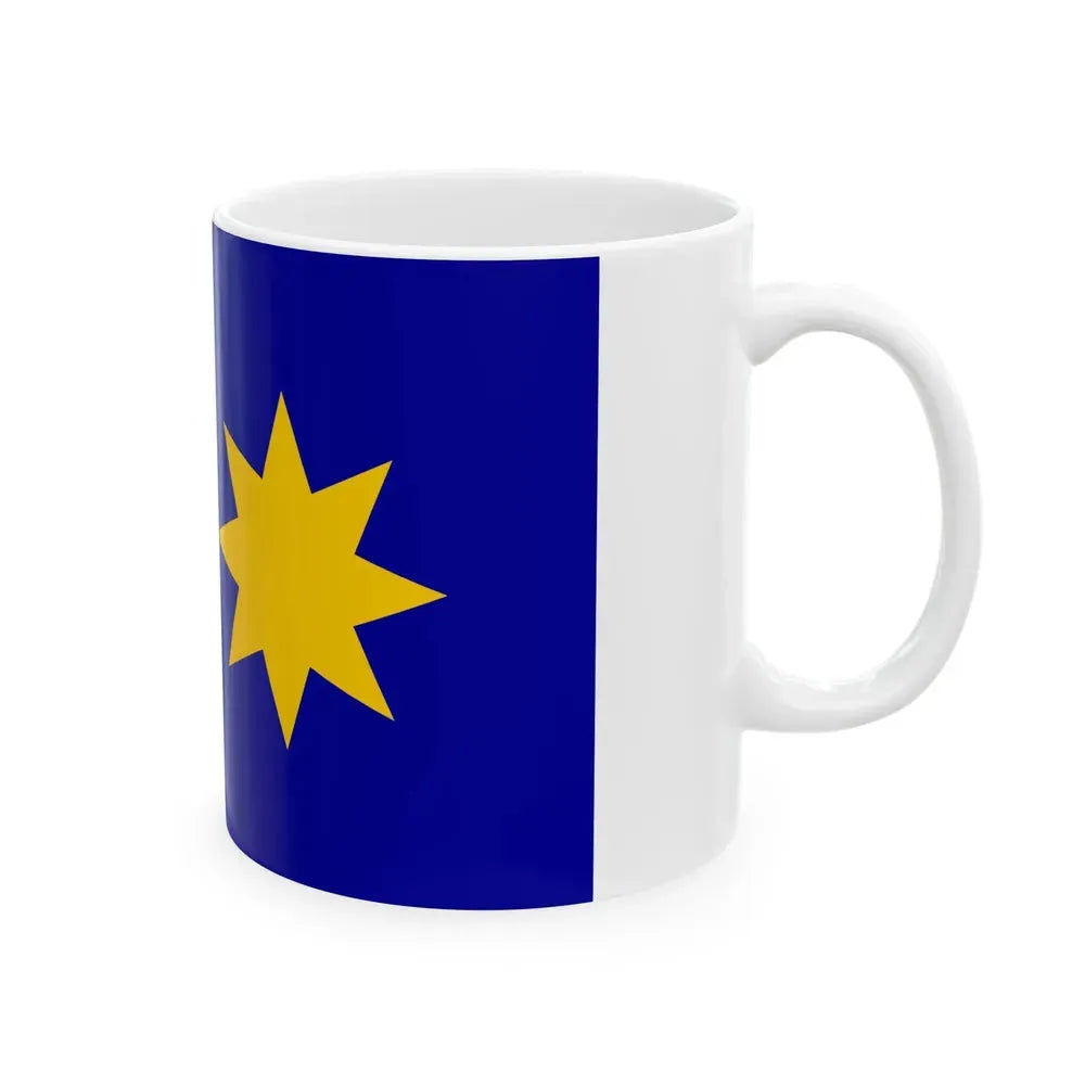 Flag of Hutchinson Kansas (United States) White Coffee Mug - Go Mug Yourself