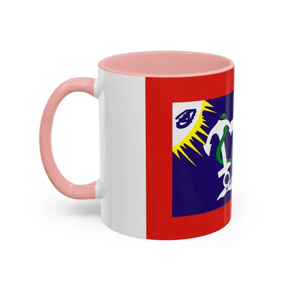 Flag of Hydra Greece - Accent Coffee Mug - Go Mug Yourself