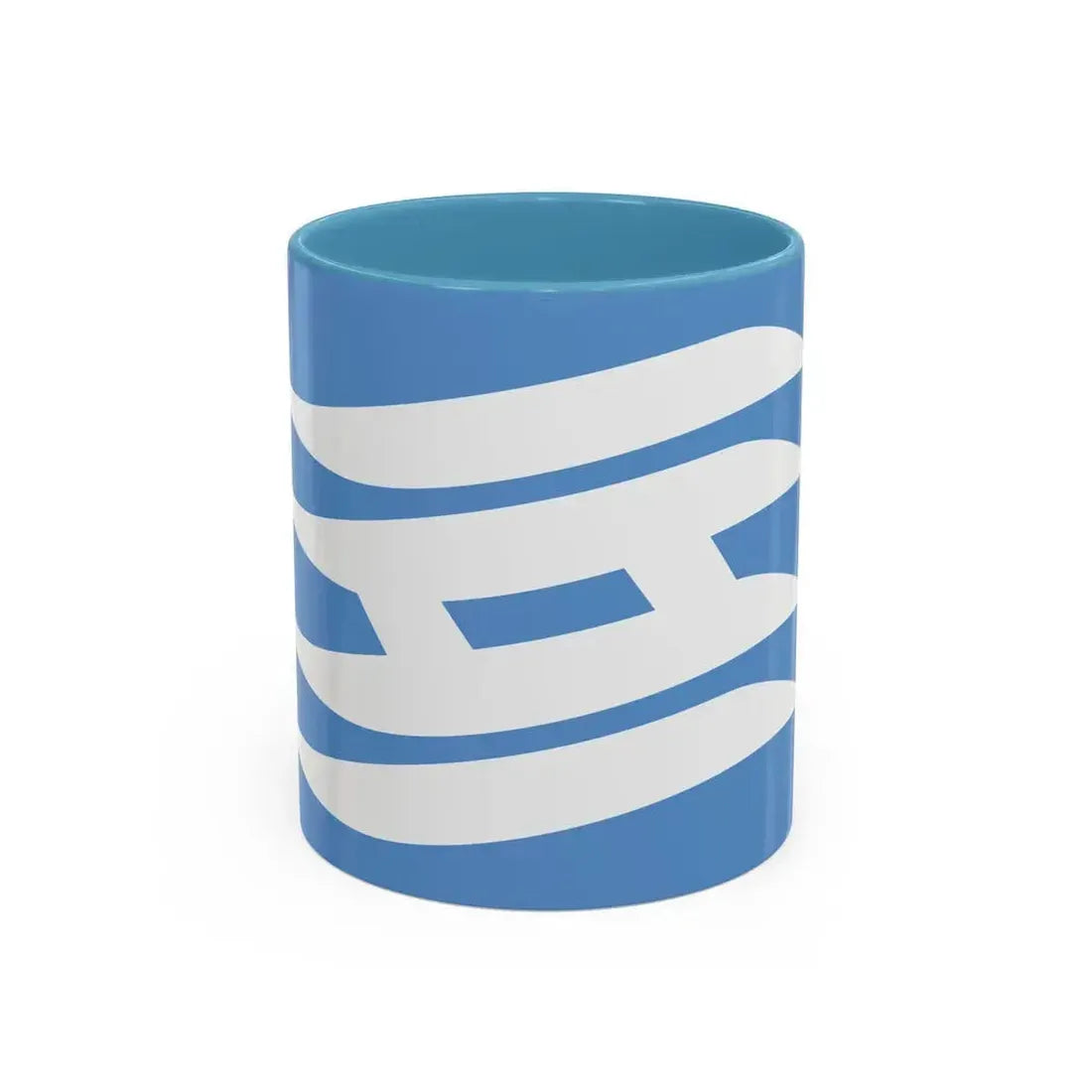 Flag of Hyogo Prefecture Japan - Accent Coffee Mug 11oz Light Blue - Go Mug Yourself