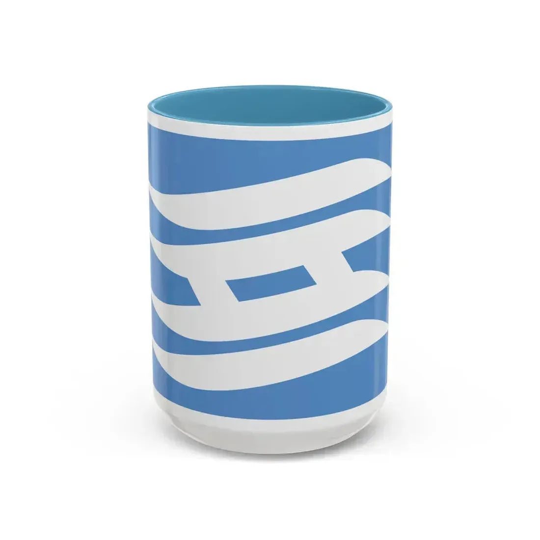 Flag of Hyogo Prefecture Japan - Accent Coffee Mug 15oz Light Blue - Go Mug Yourself