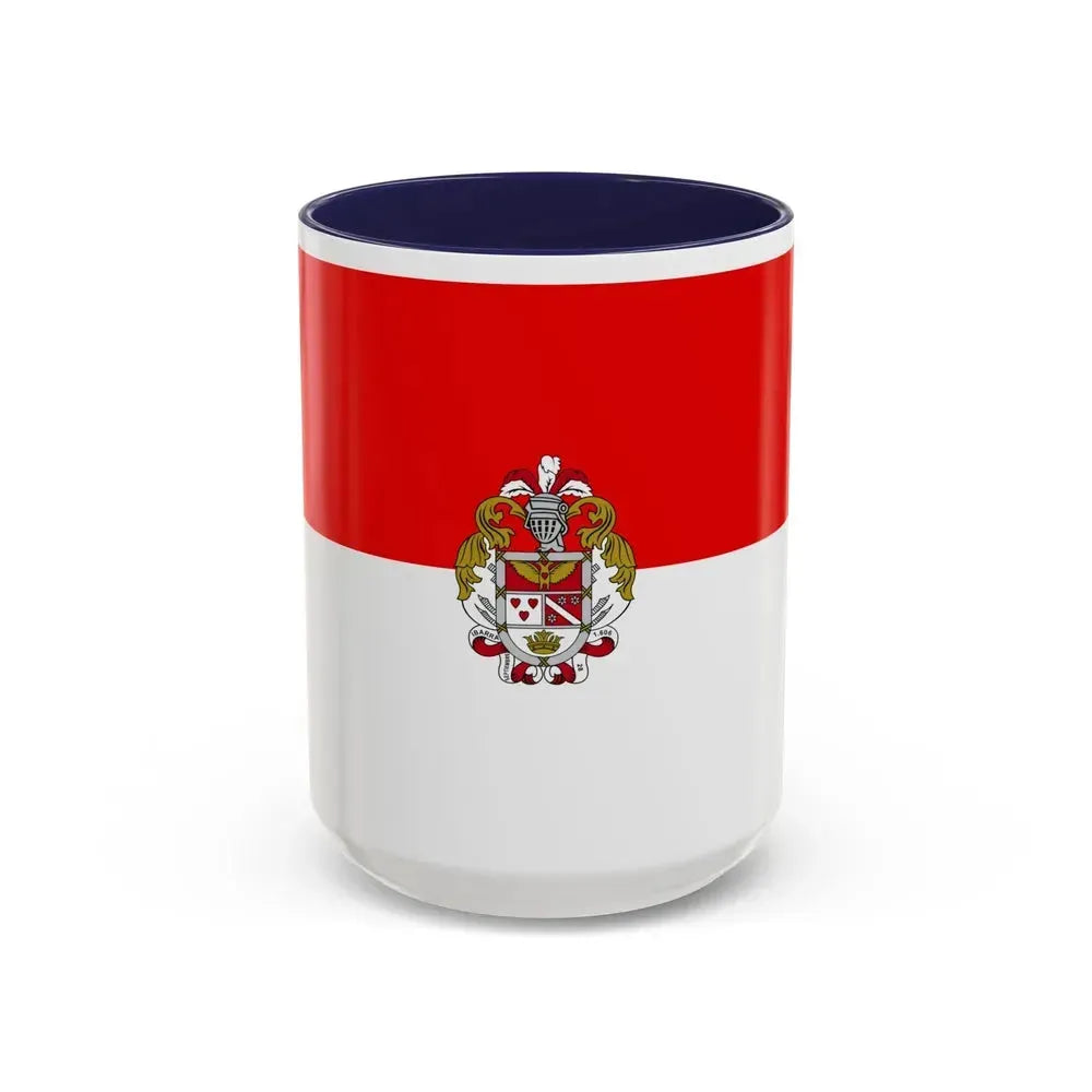 Flag of Ibarra Ecuador - Accent Coffee Mug 15oz Navy - Go Mug Yourself