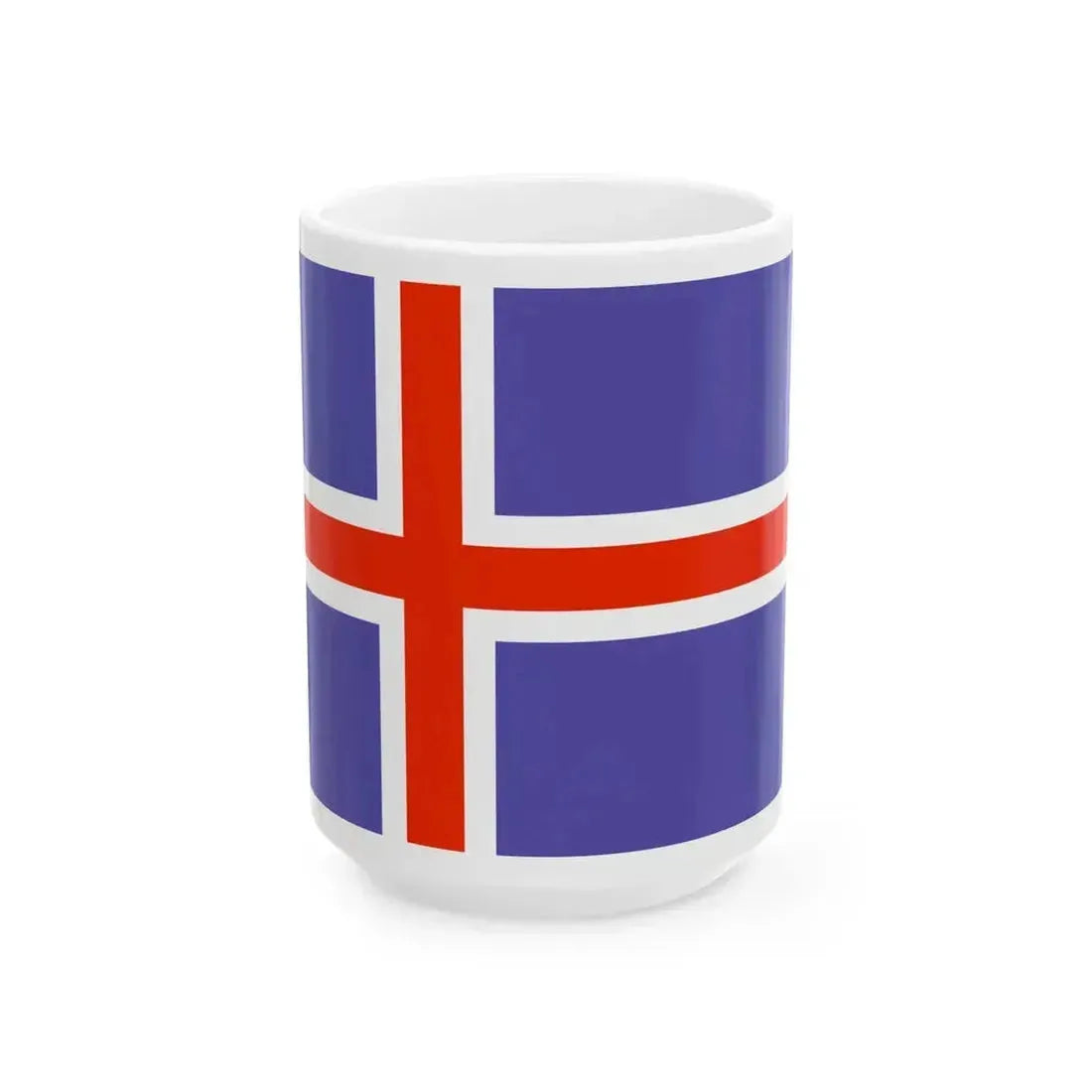 Flag of Iceland WFB 2000 (Iceland) White Coffee Mug 15oz - Go Mug Yourself