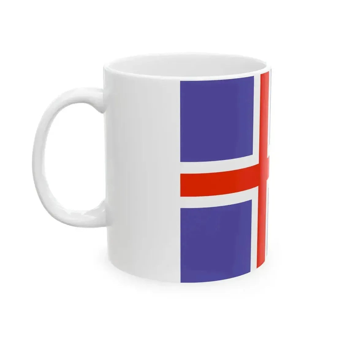 Flag of Iceland WFB 2000 (Iceland) White Coffee Mug - Go Mug Yourself