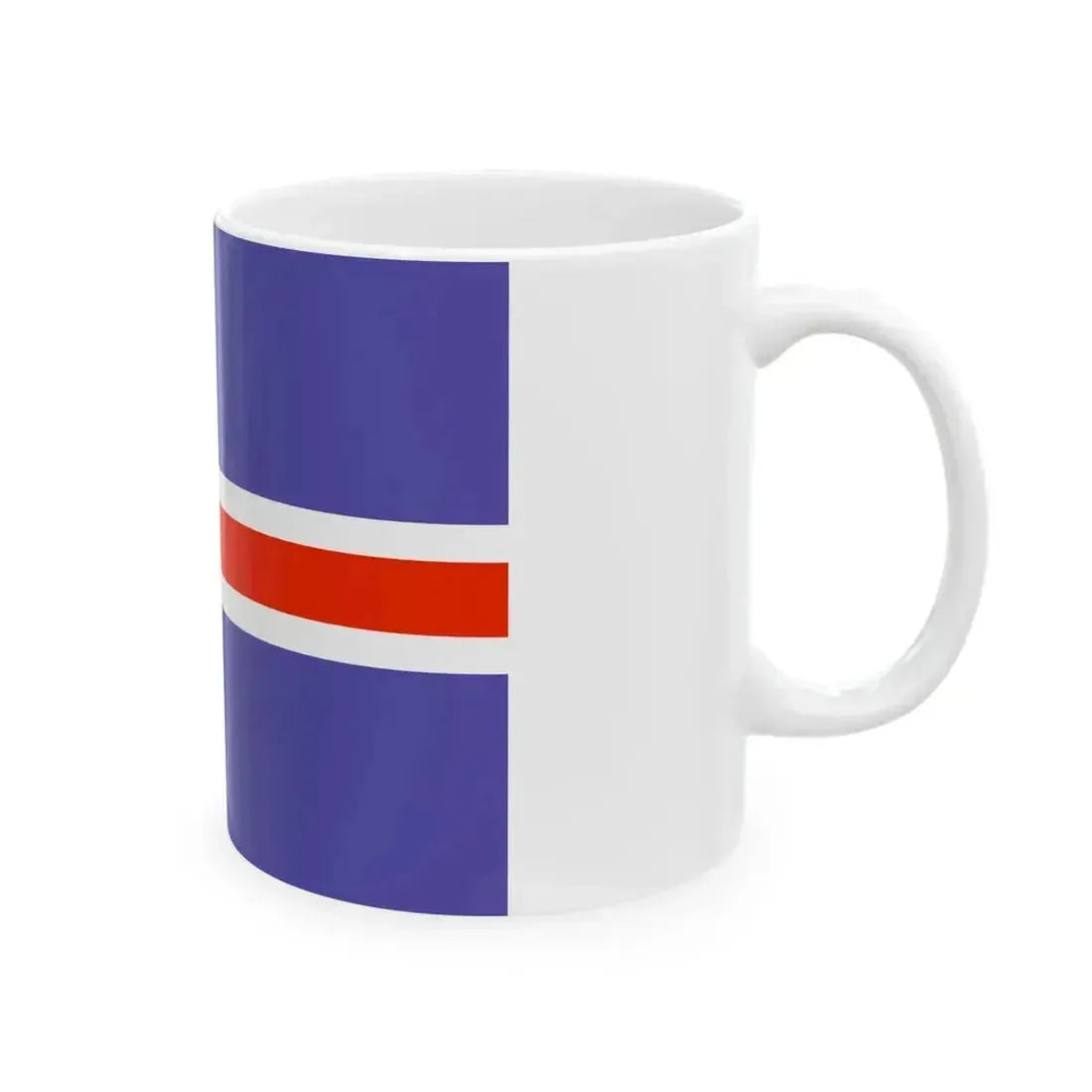 Flag of Iceland WFB 2000 (Iceland) White Coffee Mug - Go Mug Yourself