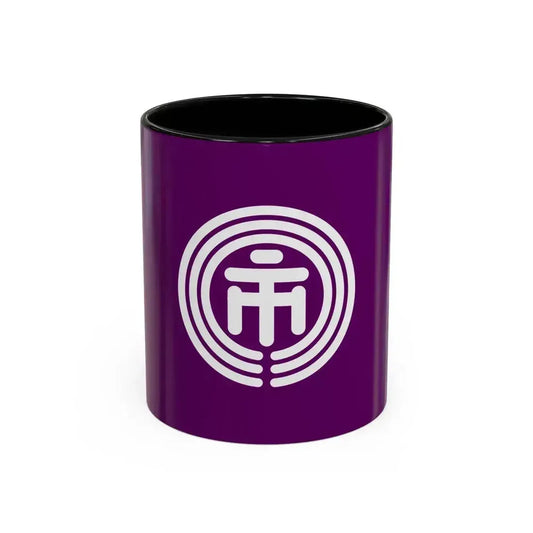 Flag of Ichikawa Chiba Japan - Accent Coffee Mug 11oz Black - Go Mug Yourself