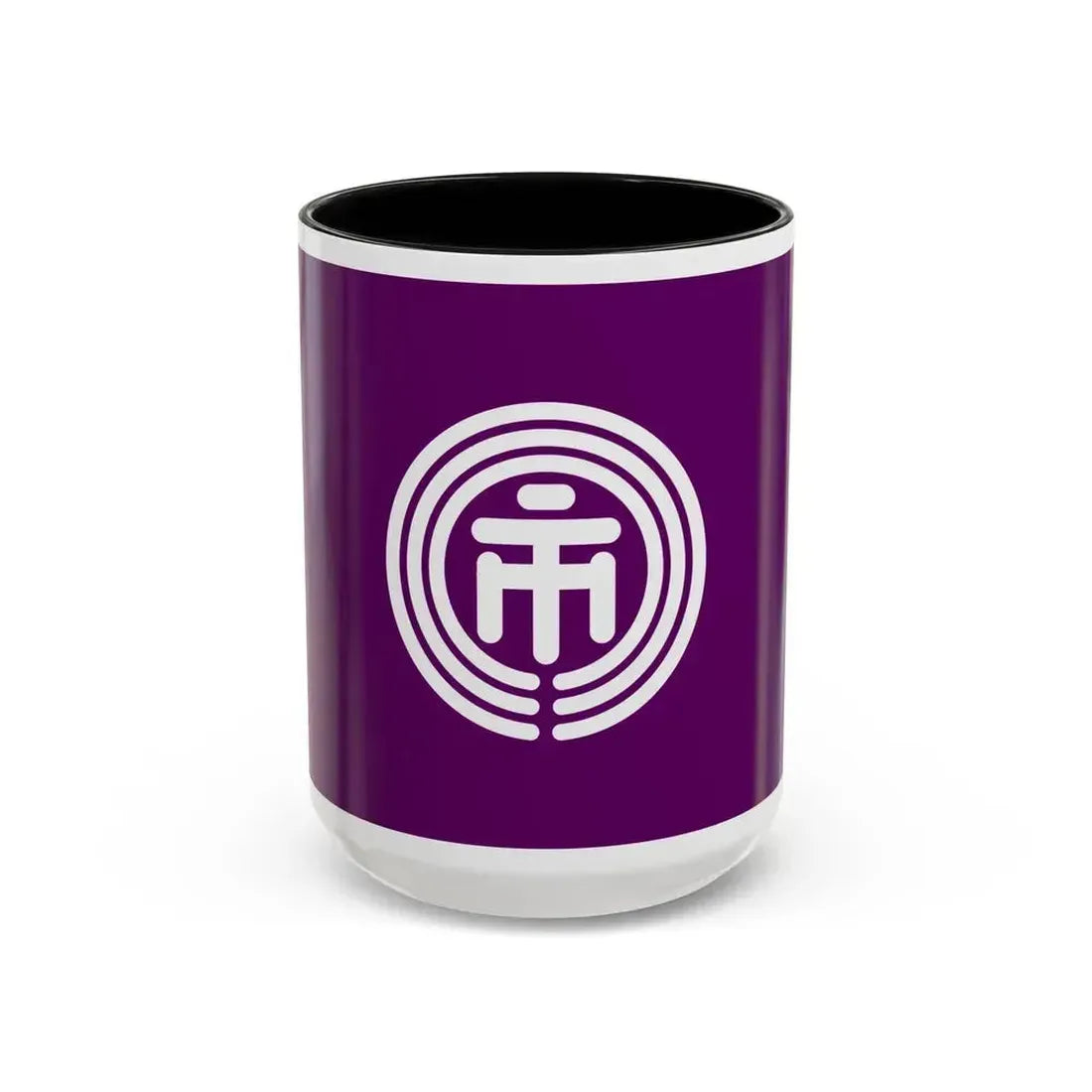 Flag of Ichikawa Chiba Japan - Accent Coffee Mug 15oz Black - Go Mug Yourself