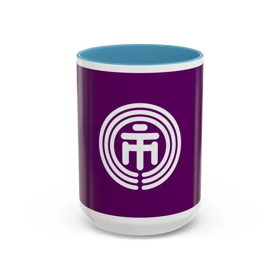 Flag of Ichikawa Chiba Japan - Accent Coffee Mug 15oz Light Blue - Go Mug Yourself