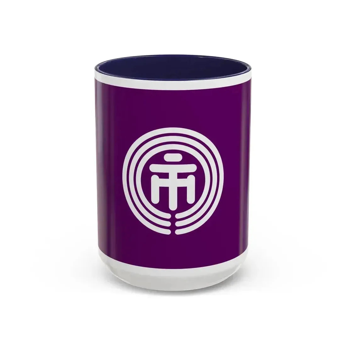 Flag of Ichikawa Chiba Japan - Accent Coffee Mug 15oz Navy - Go Mug Yourself