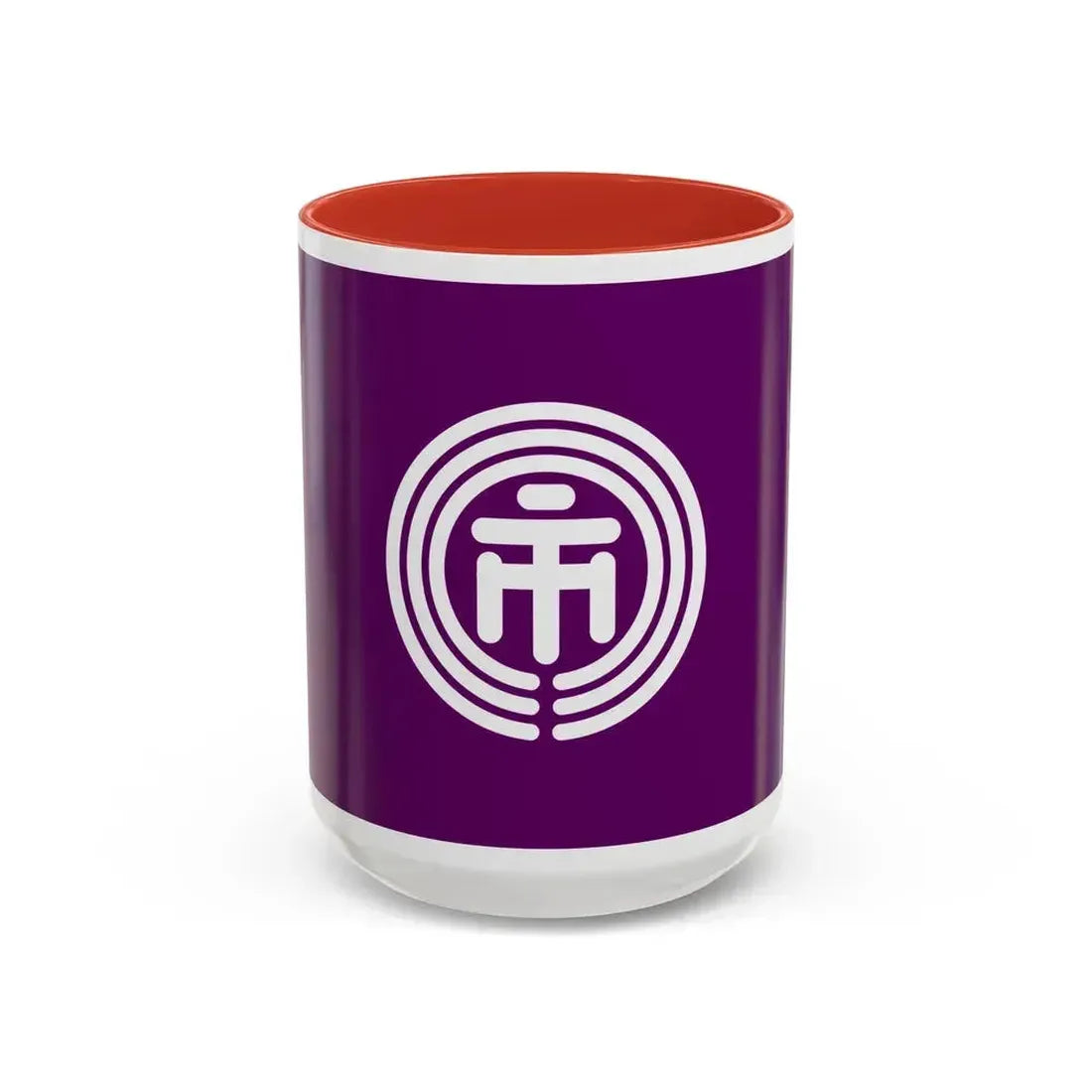 Flag of Ichikawa Chiba Japan - Accent Coffee Mug 15oz Red - Go Mug Yourself