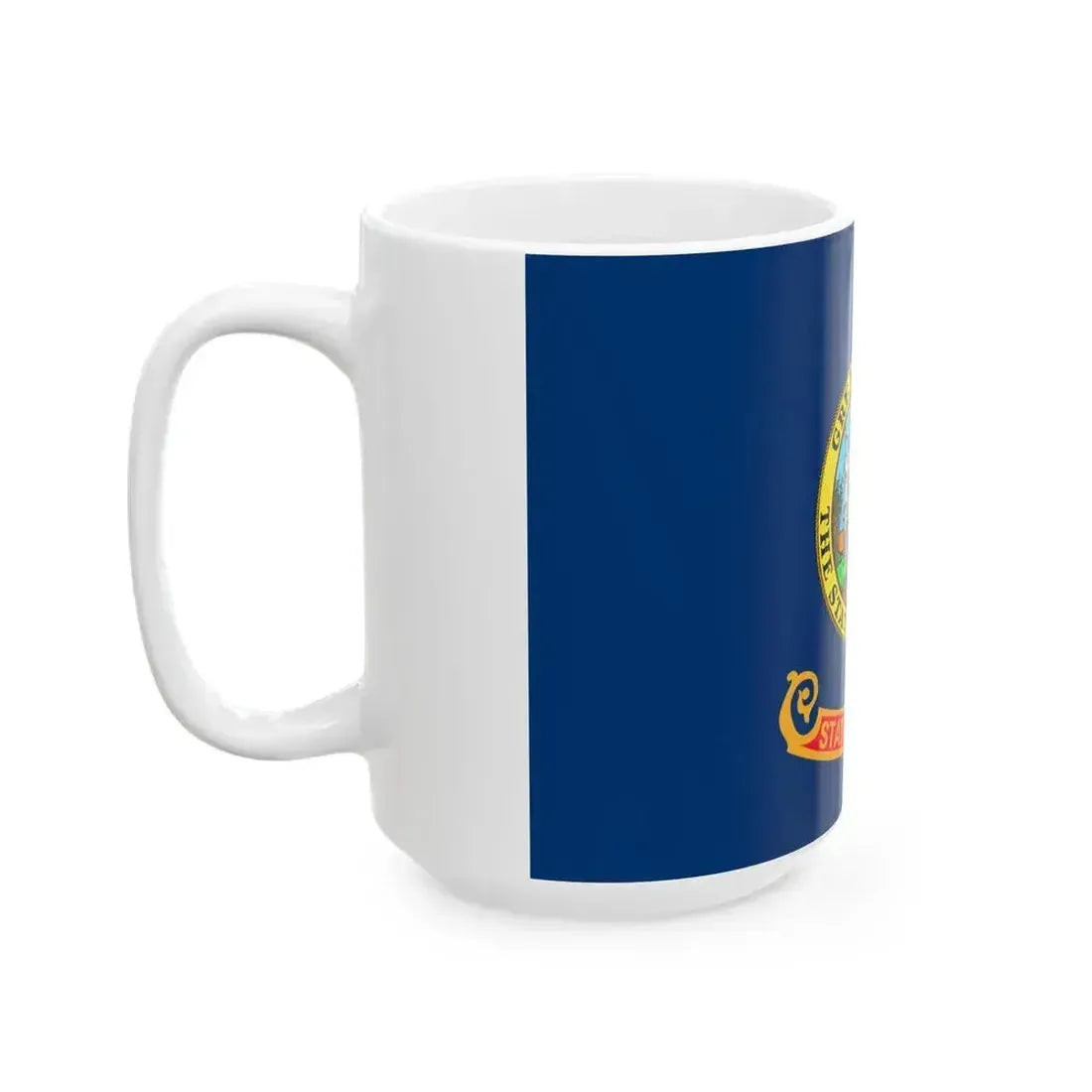 Flag of Idaho 3-2 (United States) White Coffee Mug - Go Mug Yourself