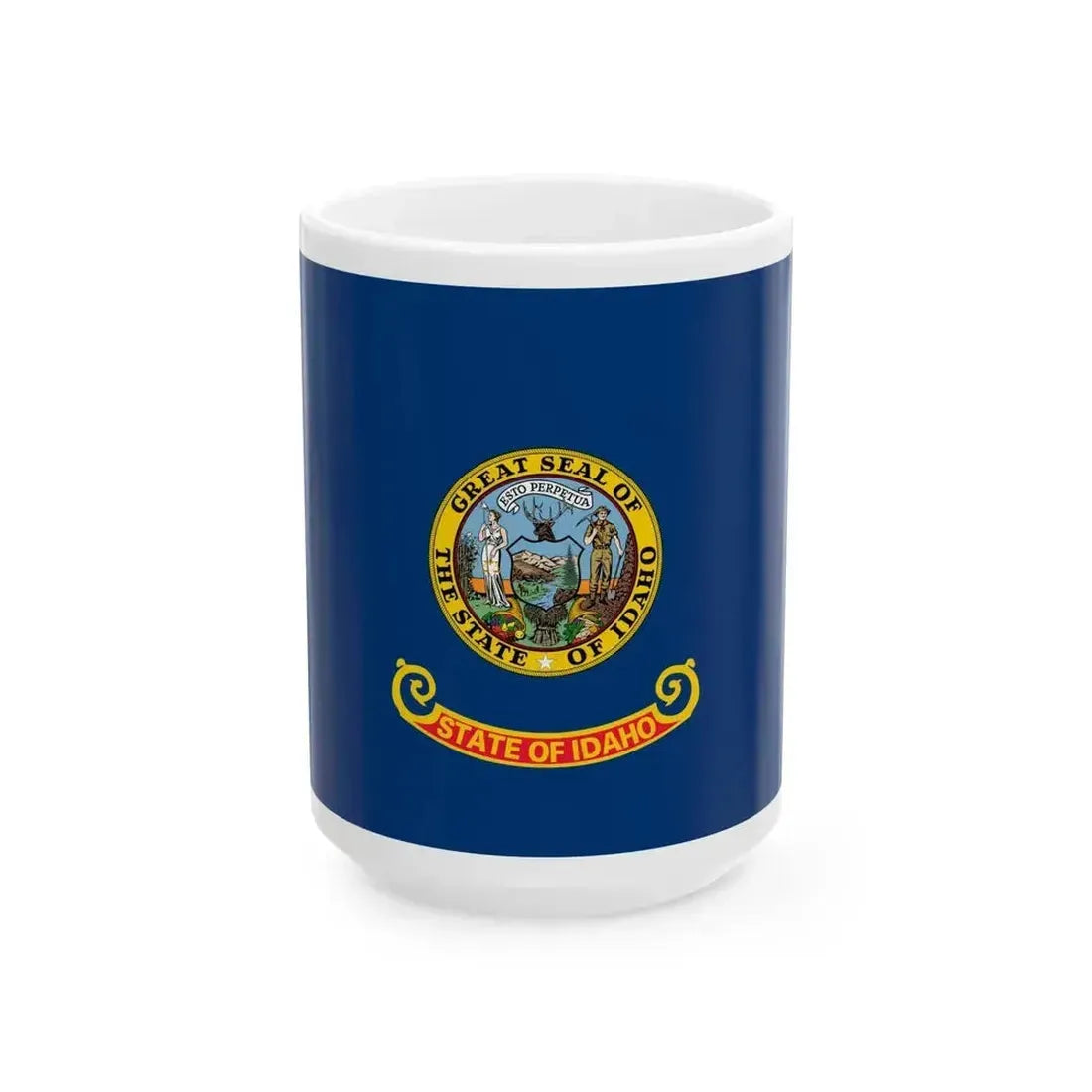 Flag of Idaho (United States) White Coffee Mug 15oz - Go Mug Yourself