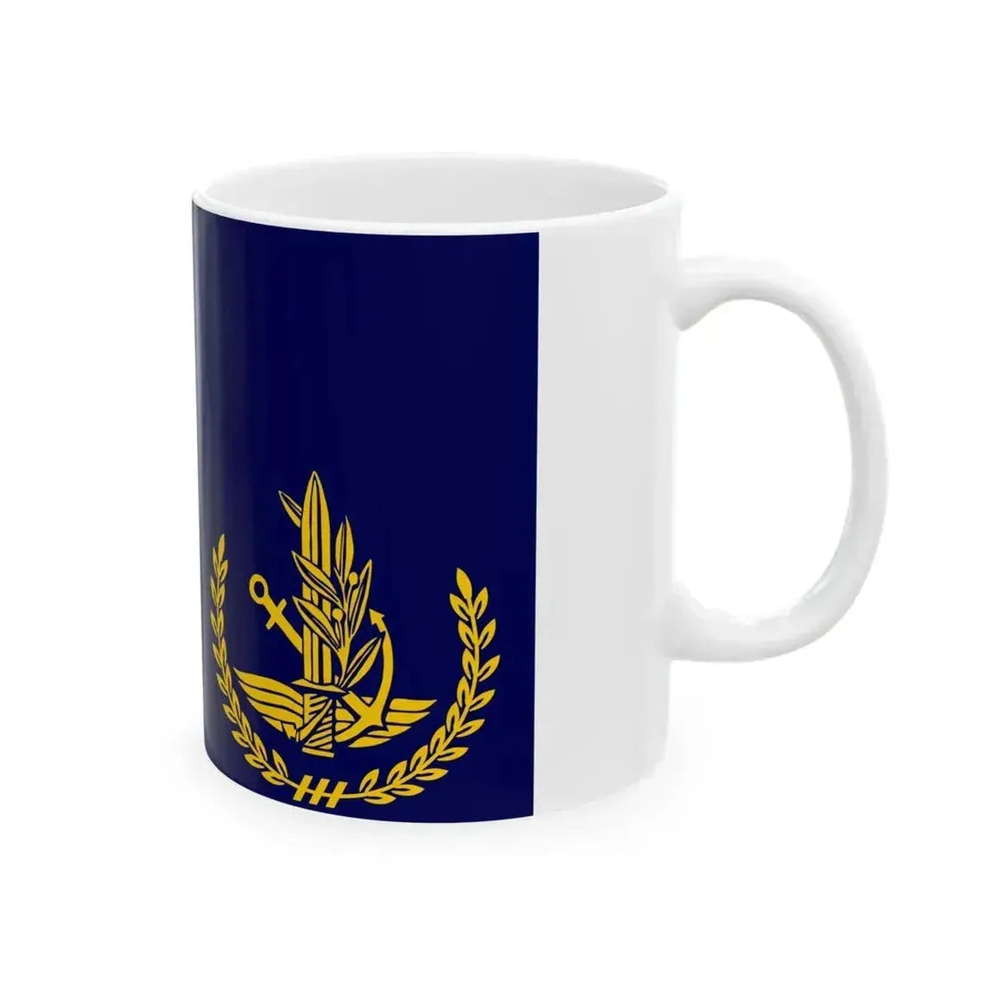 Flag of IDF Chief of Staff at Sea (Israel) White Coffee Mug - Go Mug Yourself