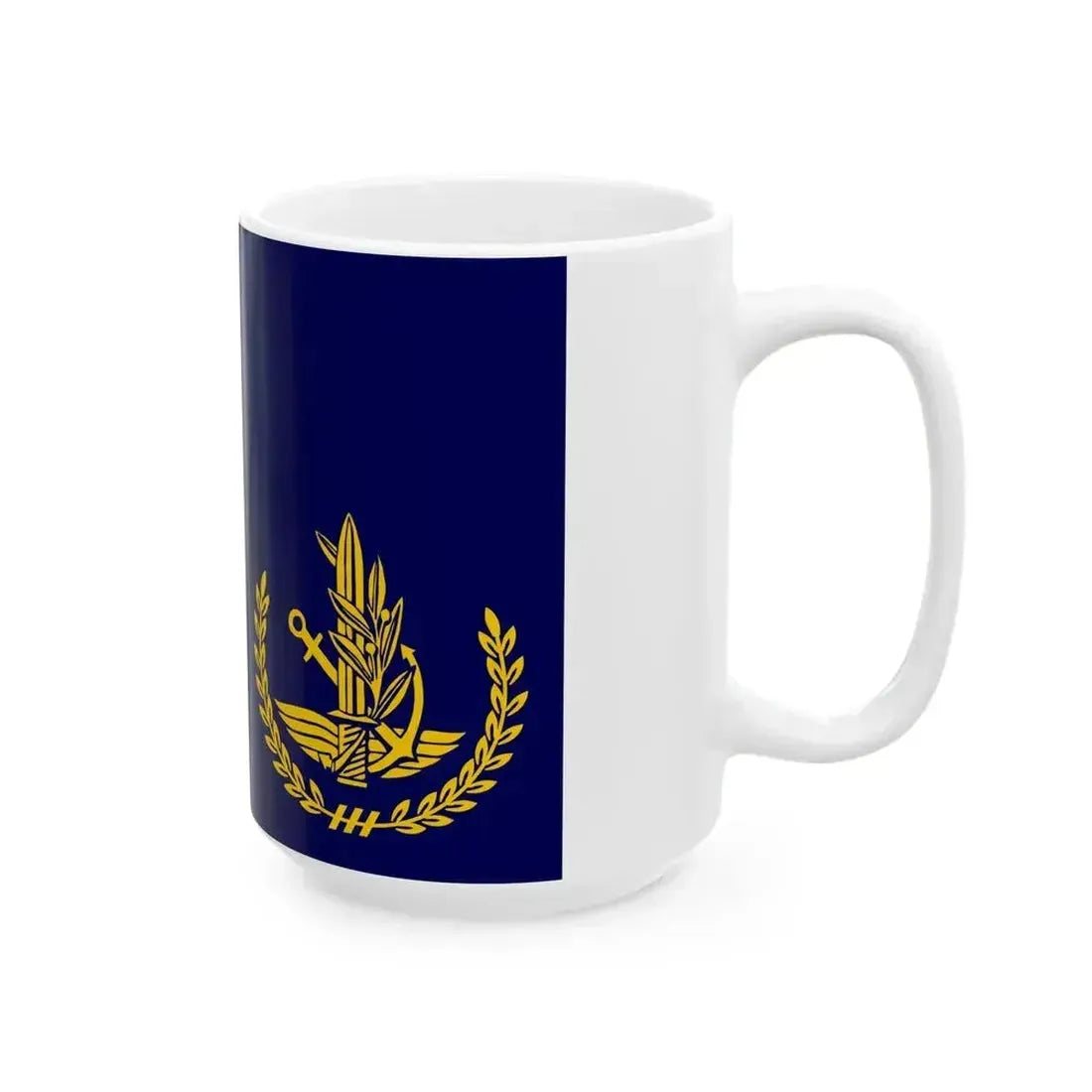 Flag of IDF Chief of Staff at Sea (Israel) White Coffee Mug - Go Mug Yourself