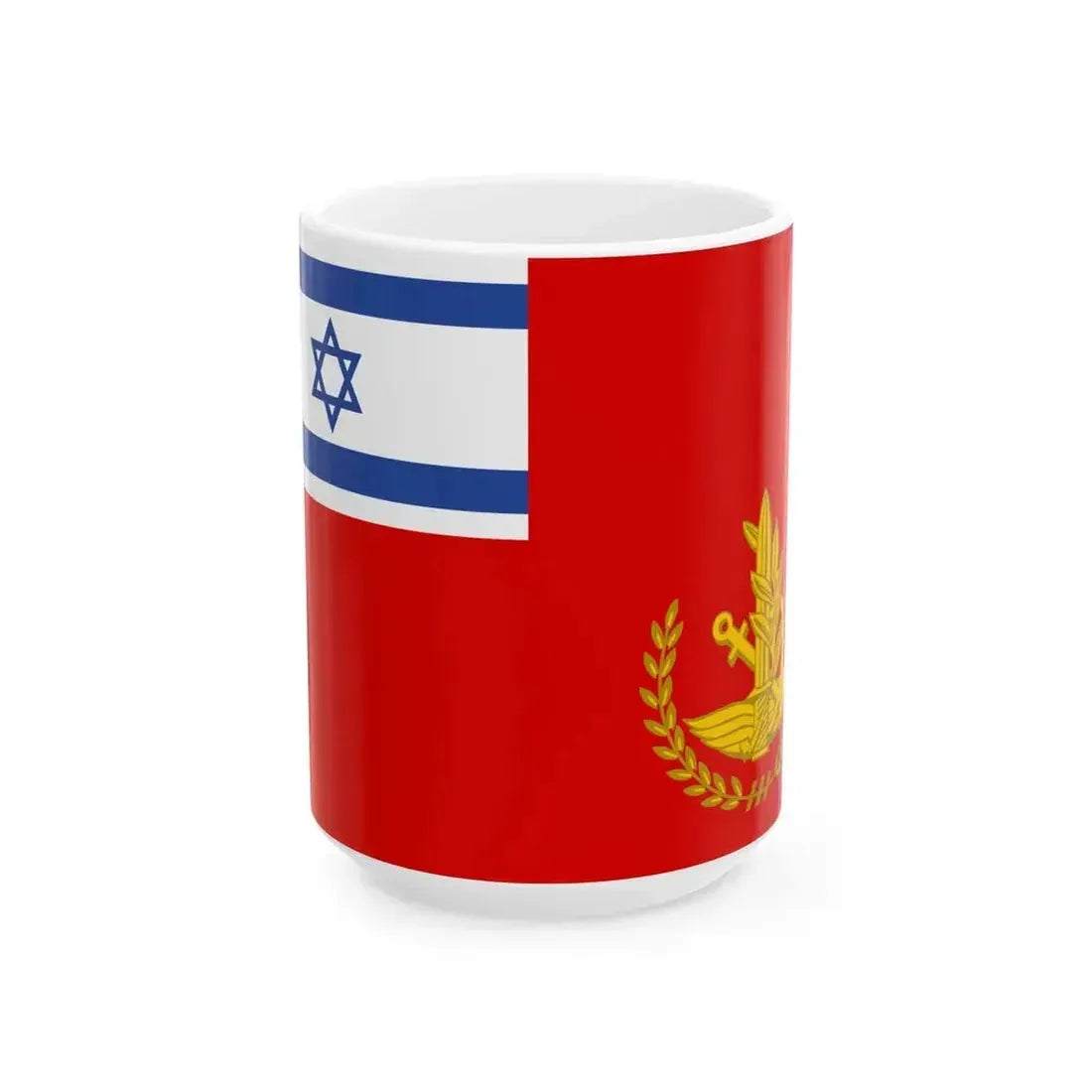 Flag of IDF Chief of Staff (Israel) White Coffee Mug 15oz - Go Mug Yourself
