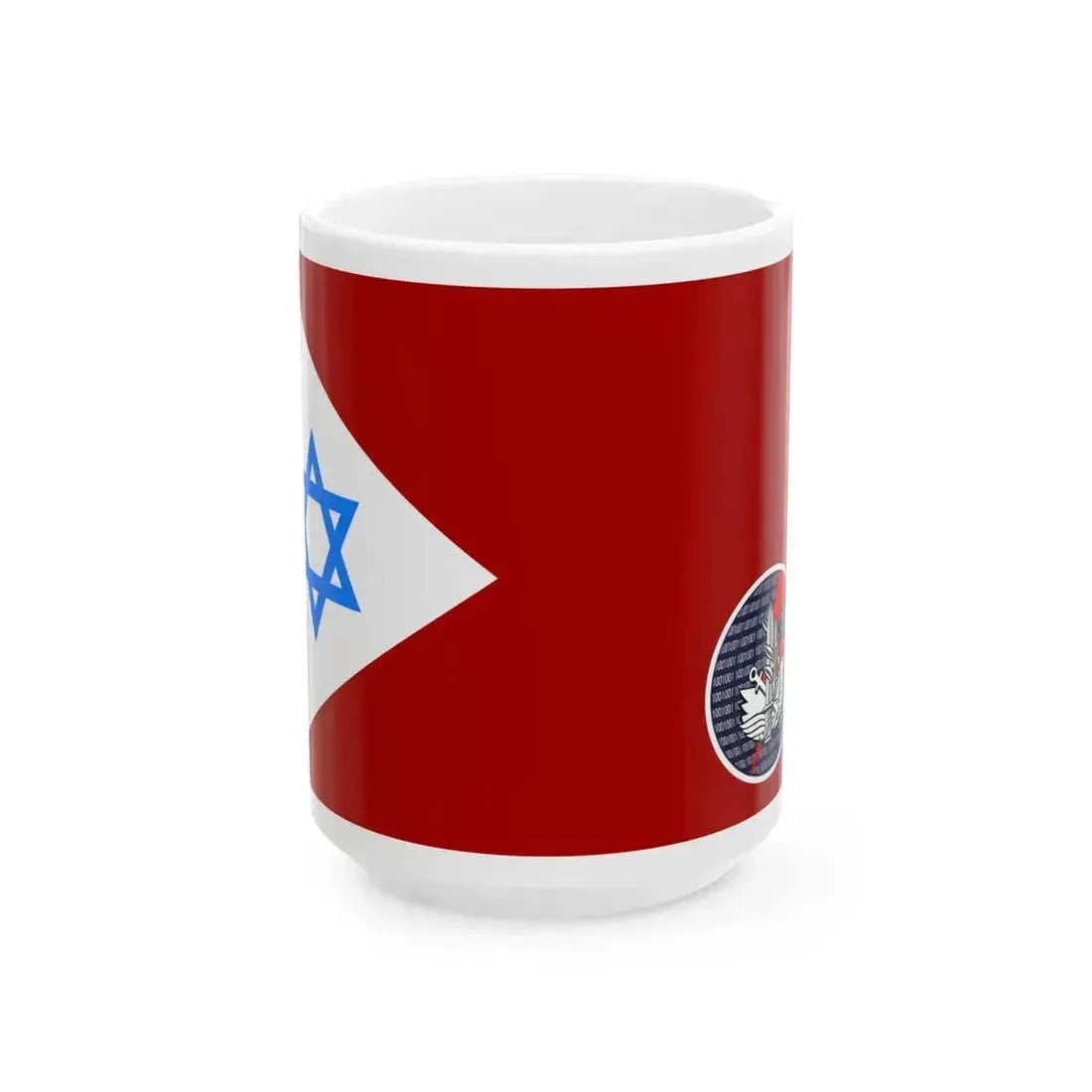 Flag of IDF Computer Service Directorate (Israel) White Coffee Mug 15oz - Go Mug Yourself