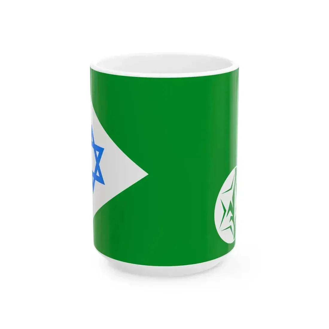 Flag of IDF Military Intelligence Directorate (Israel) White Coffee Mug 15oz - Go Mug Yourself