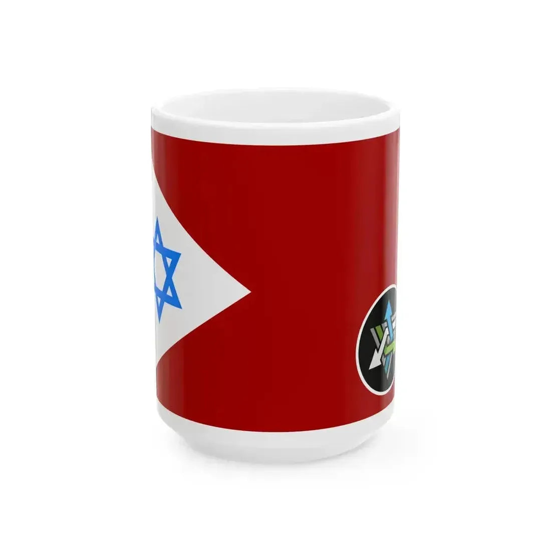 Flag of IDF Planning Directorate (Israel) White Coffee Mug 15oz - Go Mug Yourself