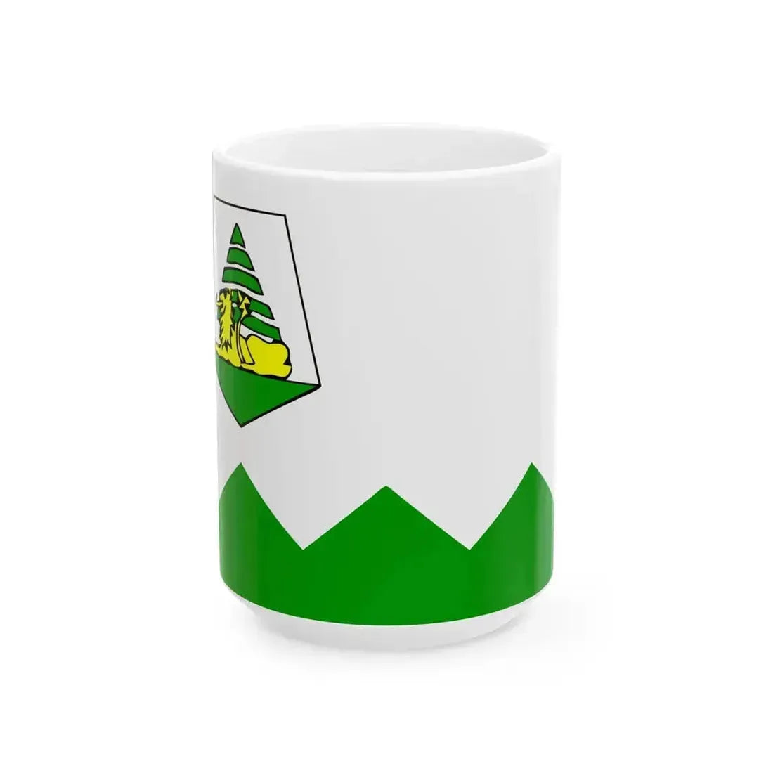 Flag of Ifrane province (Morocco) White Coffee Mug 15oz - Go Mug Yourself