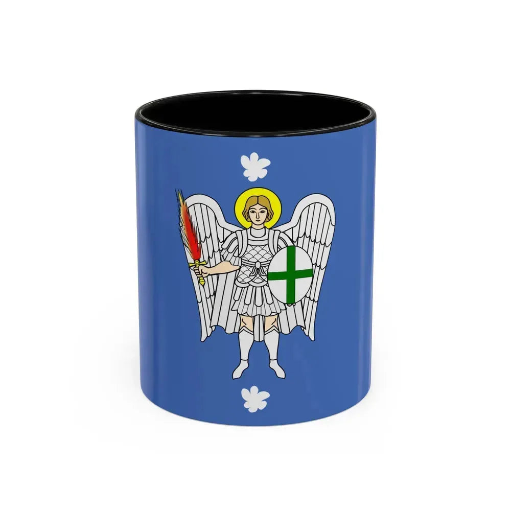 Flag of Iklin Malta - Accent Coffee Mug 11oz Black - Go Mug Yourself