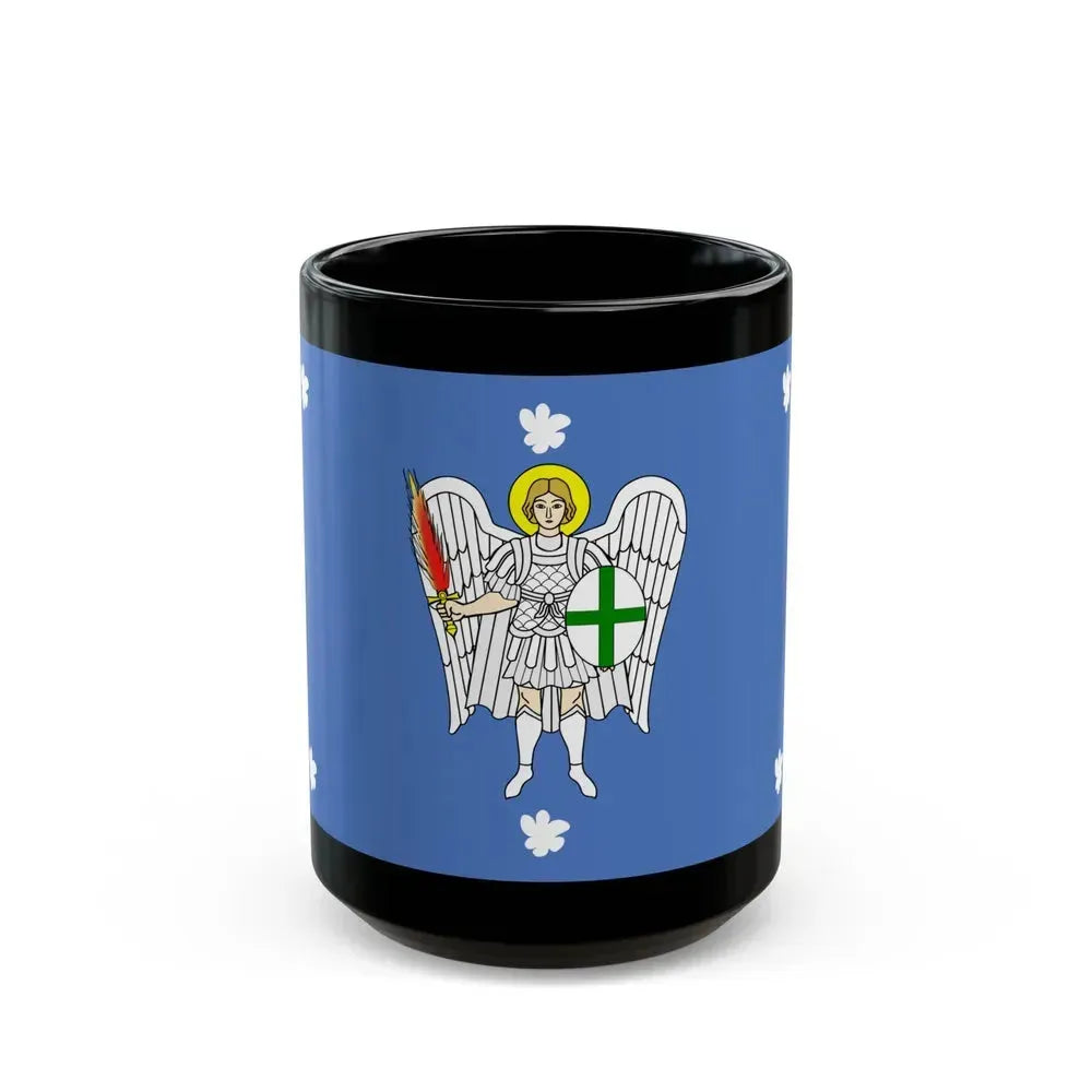 Flag of Iklin Malta - Black Coffee Mug 15oz - Go Mug Yourself
