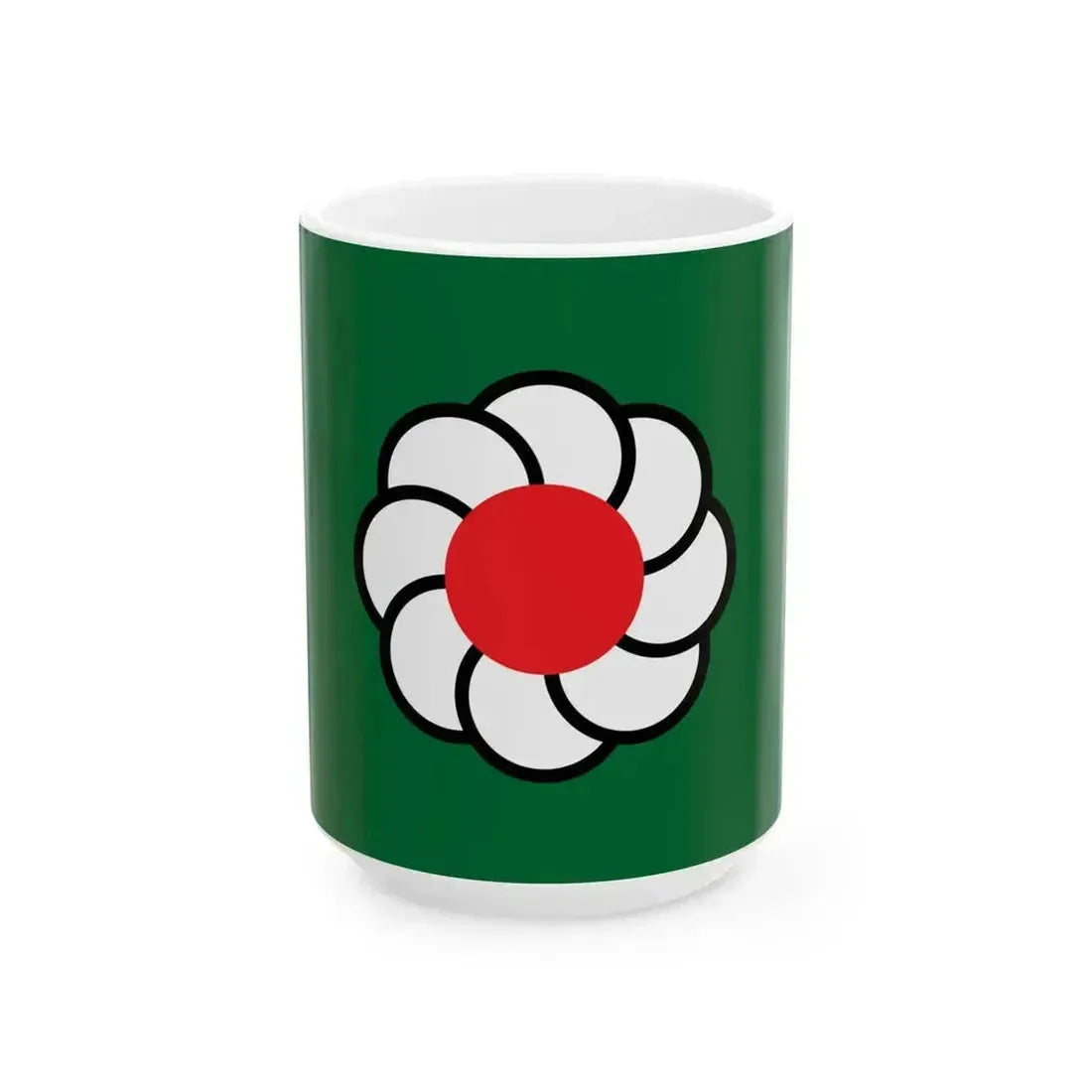 Flag of Ikutahara Hokkaido 1944-2005 (Japan) White Coffee Mug 15oz - Go Mug Yourself