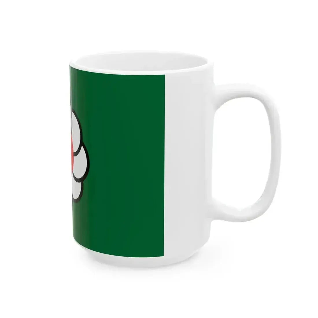 Flag of Ikutahara Hokkaido 1944-2005 (Japan) White Coffee Mug - Go Mug Yourself