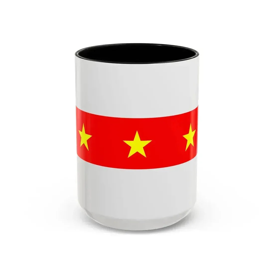 Flag of Il Fgura Malta - Accent Coffee Mug 15oz Black - Go Mug Yourself
