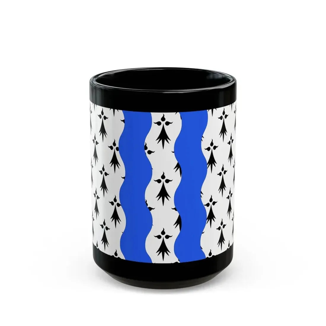 Flag of Ille et Vilaine France 2 - Black Coffee Mug 15oz - Go Mug Yourself