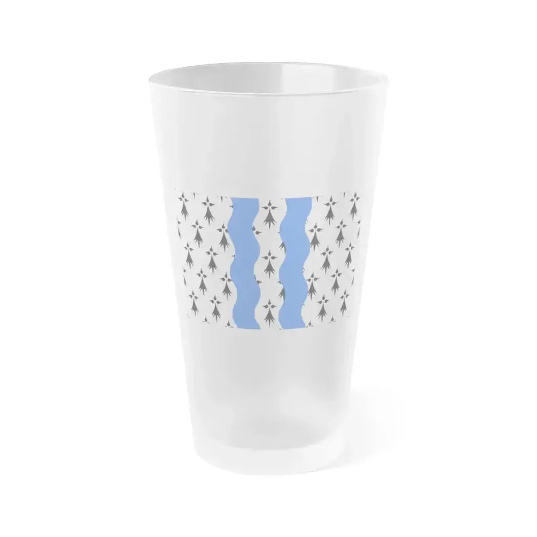 Flag of Ille et Vilaine France 2 - Frosted Pint Glass 16oz 16oz Frosted - Go Mug Yourself