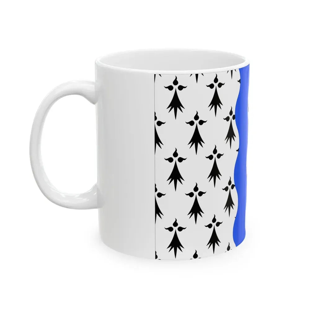 Flag of Ille et Vilaine France 2 - White Coffee Mug - Go Mug Yourself