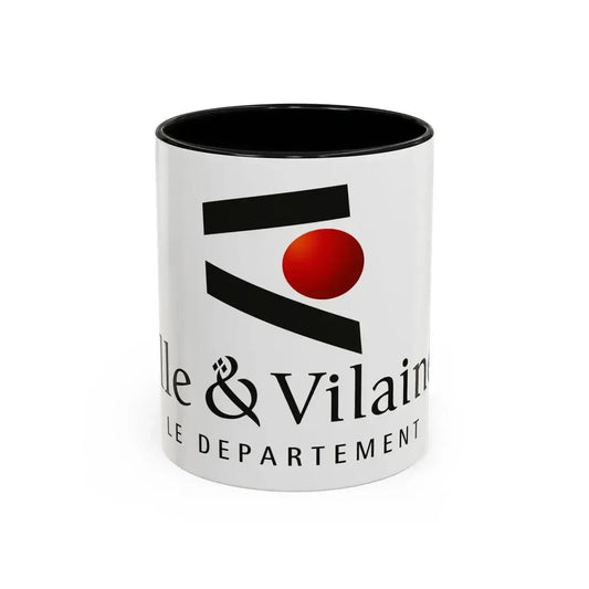 Flag of Ille et Vilaine France - Accent Coffee Mug 11oz Black - Go Mug Yourself