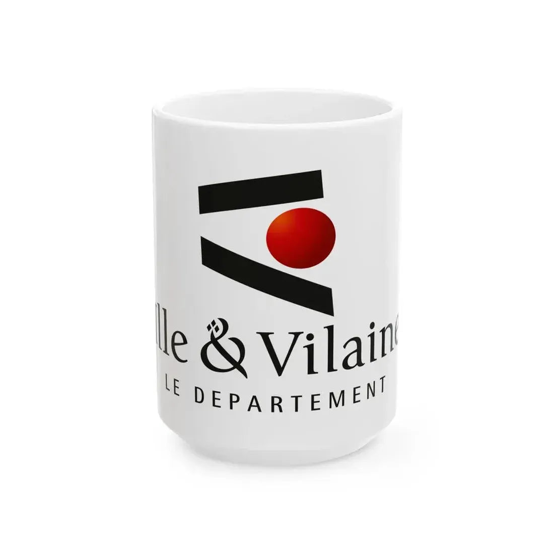 Flag of Ille et Vilaine France - White Coffee Mug 15oz - Go Mug Yourself