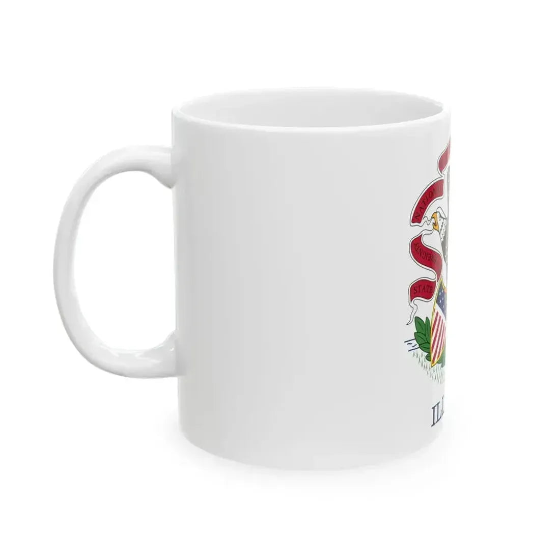 Flag of Illinois 3-2 (United States) White Coffee Mug - Go Mug Yourself