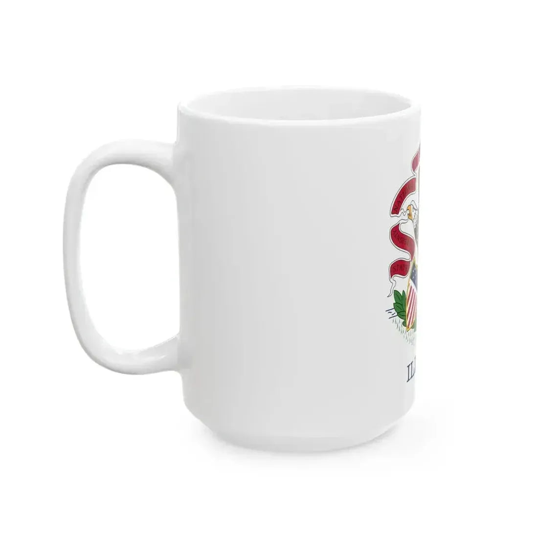 Flag of Illinois 3-2 (United States) White Coffee Mug - Go Mug Yourself