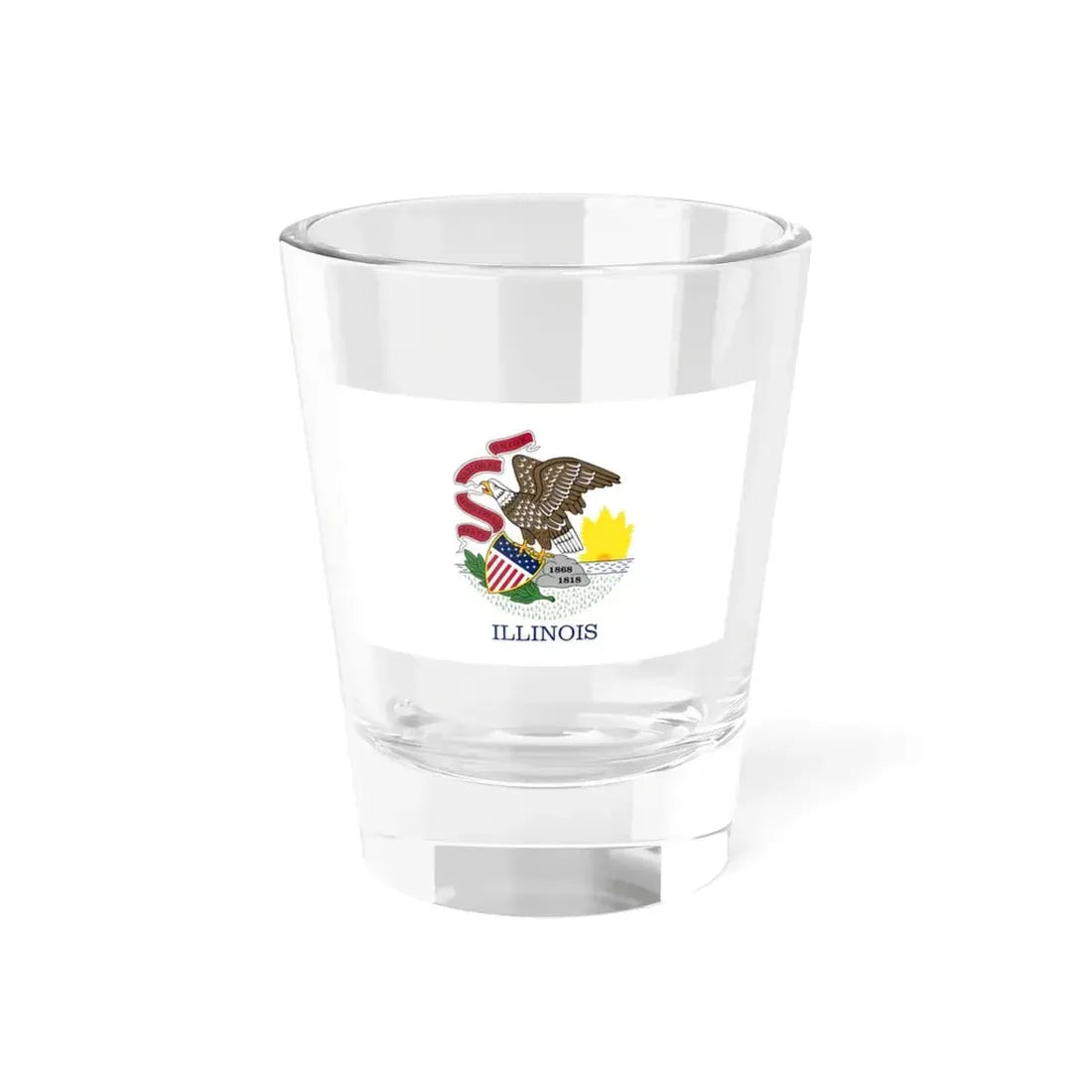 Flag of Illinois (United States) Shot Glass 1.5oz 1.5oz - Go Mug Yourself
