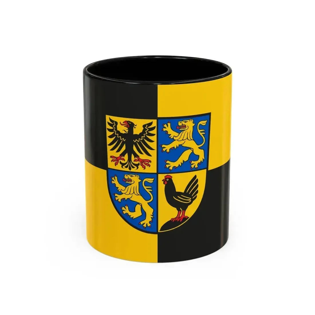 Flag of Ilm Kreis Germany - Accent Coffee Mug 11oz Black - Go Mug Yourself