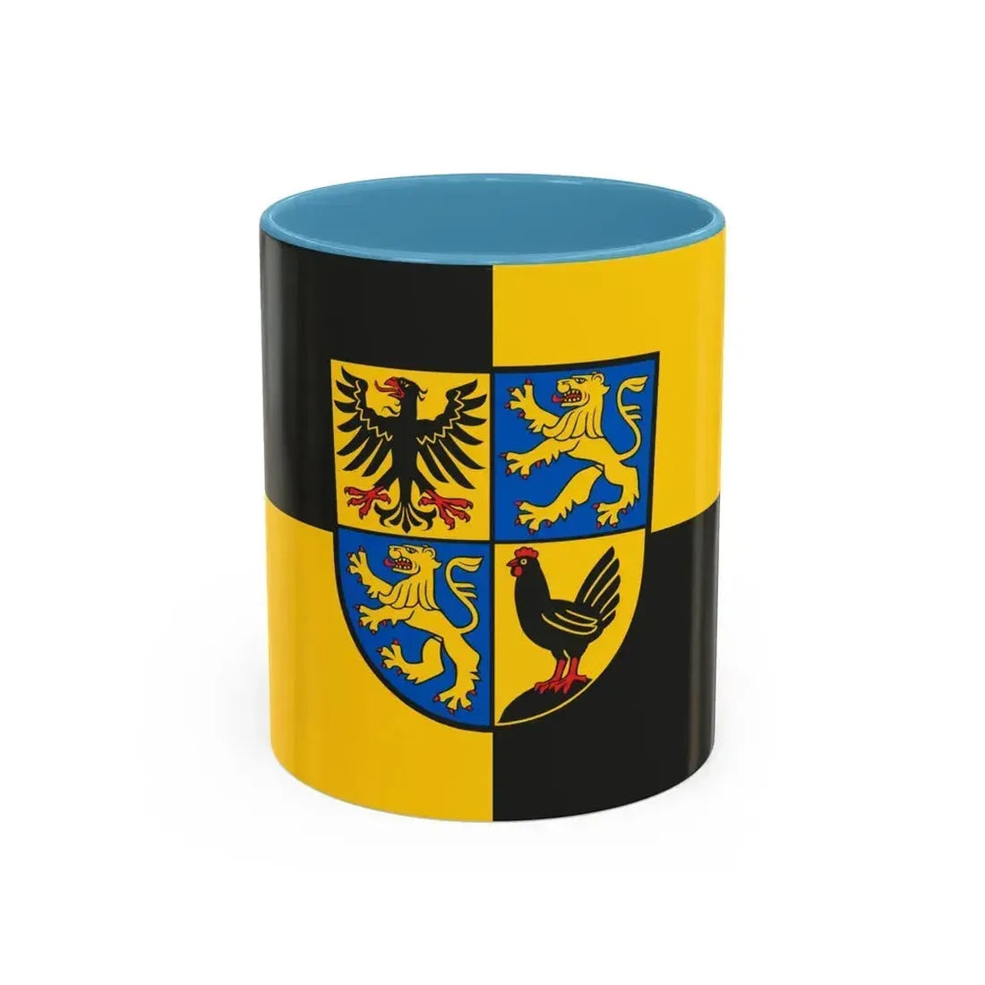 Flag of Ilm Kreis Germany - Accent Coffee Mug 11oz Light Blue - Go Mug Yourself