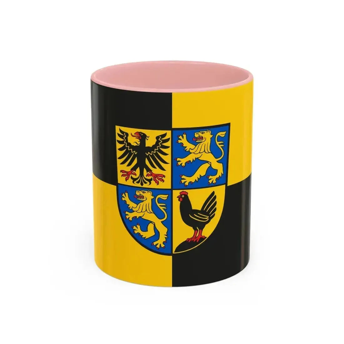 Flag of Ilm Kreis Germany - Accent Coffee Mug 11oz Pink - Go Mug Yourself
