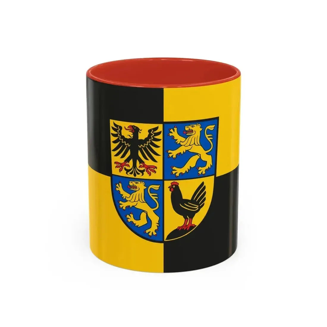 Flag of Ilm Kreis Germany - Accent Coffee Mug 11oz Red - Go Mug Yourself