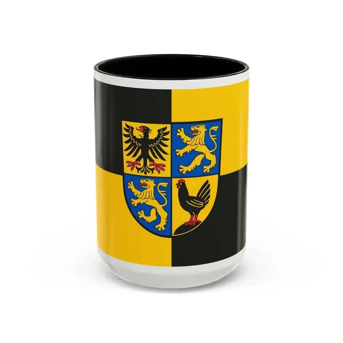 Flag of Ilm Kreis Germany - Accent Coffee Mug 15oz Black - Go Mug Yourself